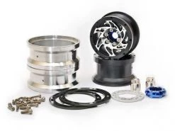 HoBao DC-1 CNC Aluminium Beadlock 1.9in Wheels - Black (2)